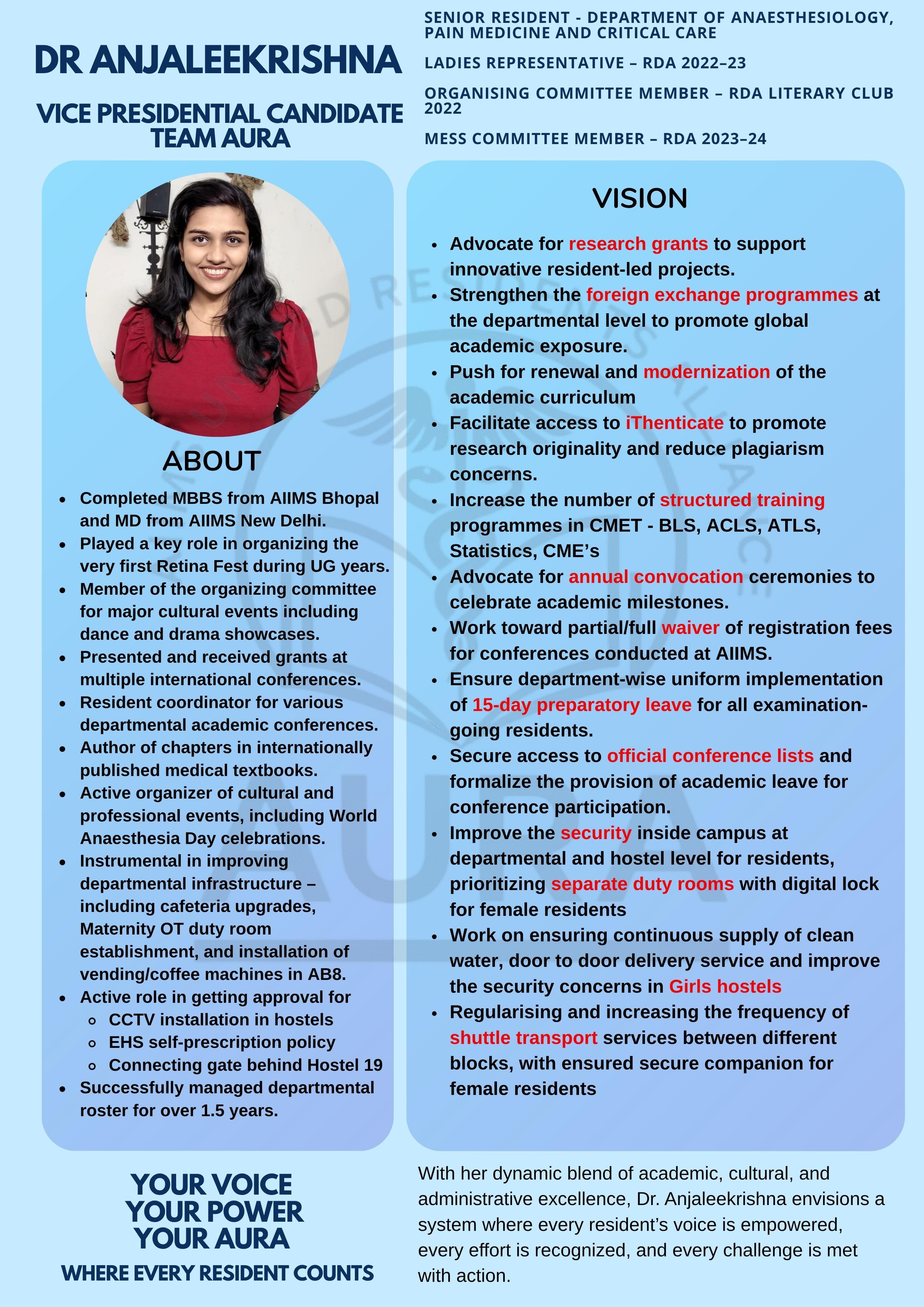 Profile of Dr. Anjaleekrishna